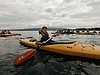 Mit den Kajaks flussabwärts