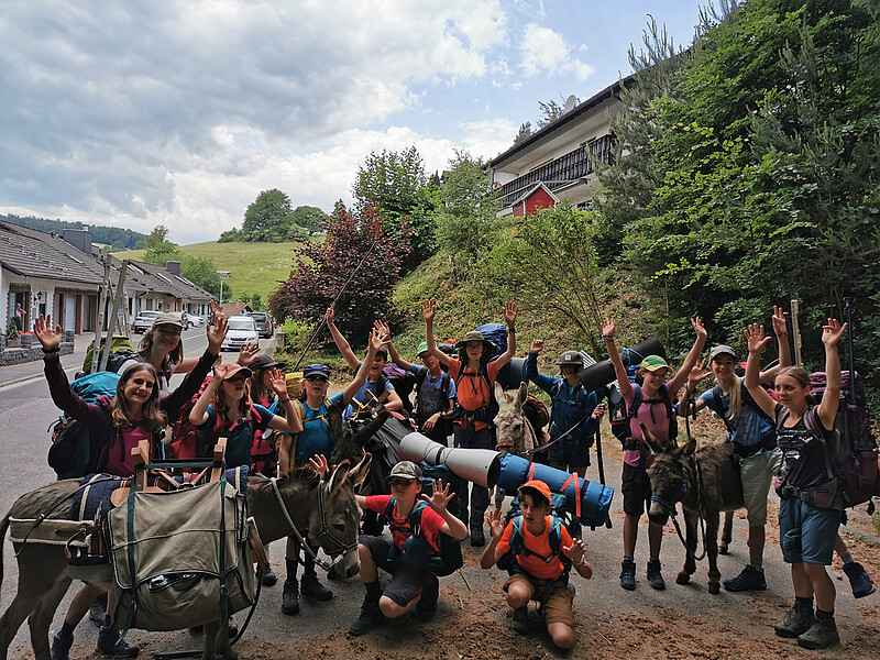 Eseltrekking Pfingsten